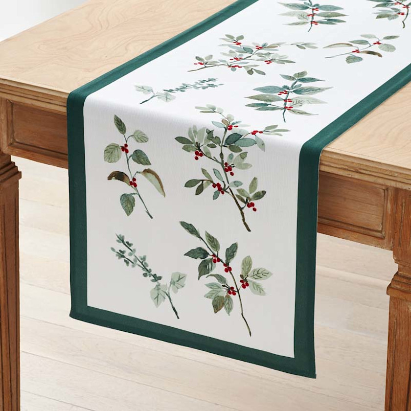 Seasonal Printed Table Runner