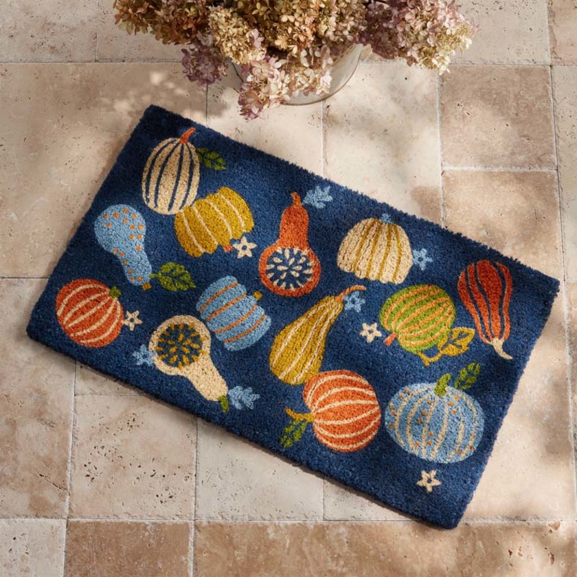 Autumn Coir Door Mat - Pumpkin, 18 in. x 30 in.,Pumpkin