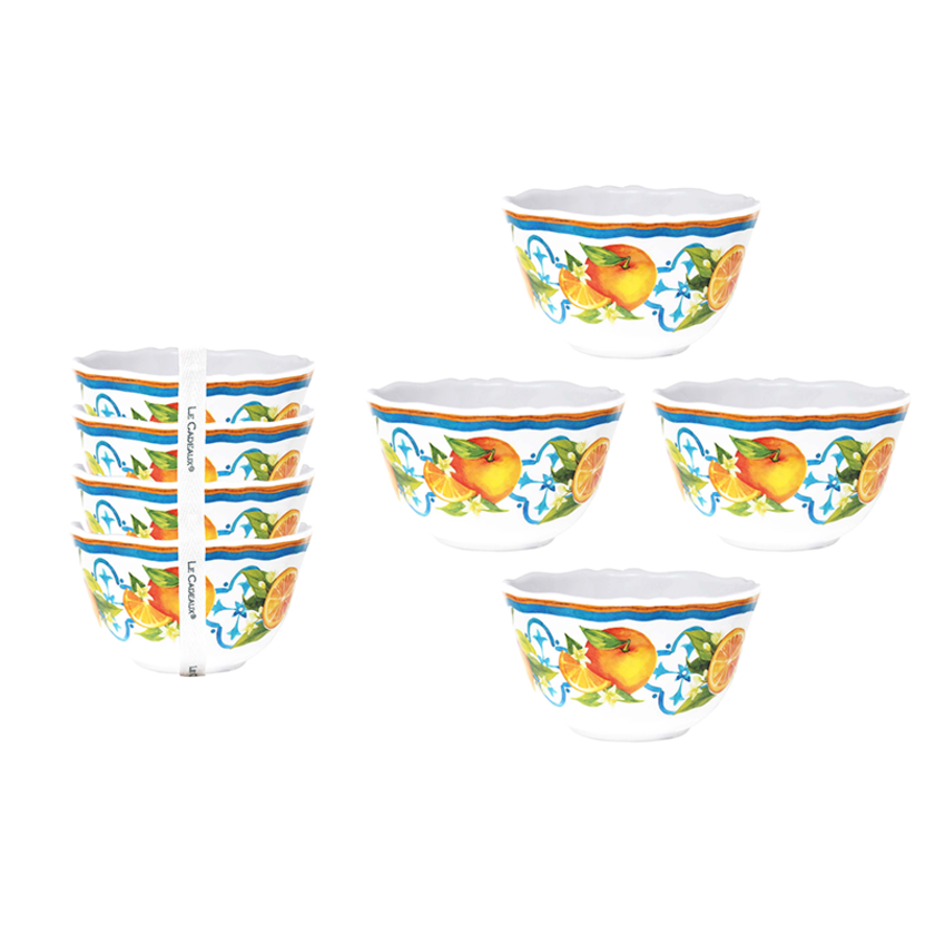 Valencia Melamine Dessert Bowls, Set of 4,Valencia