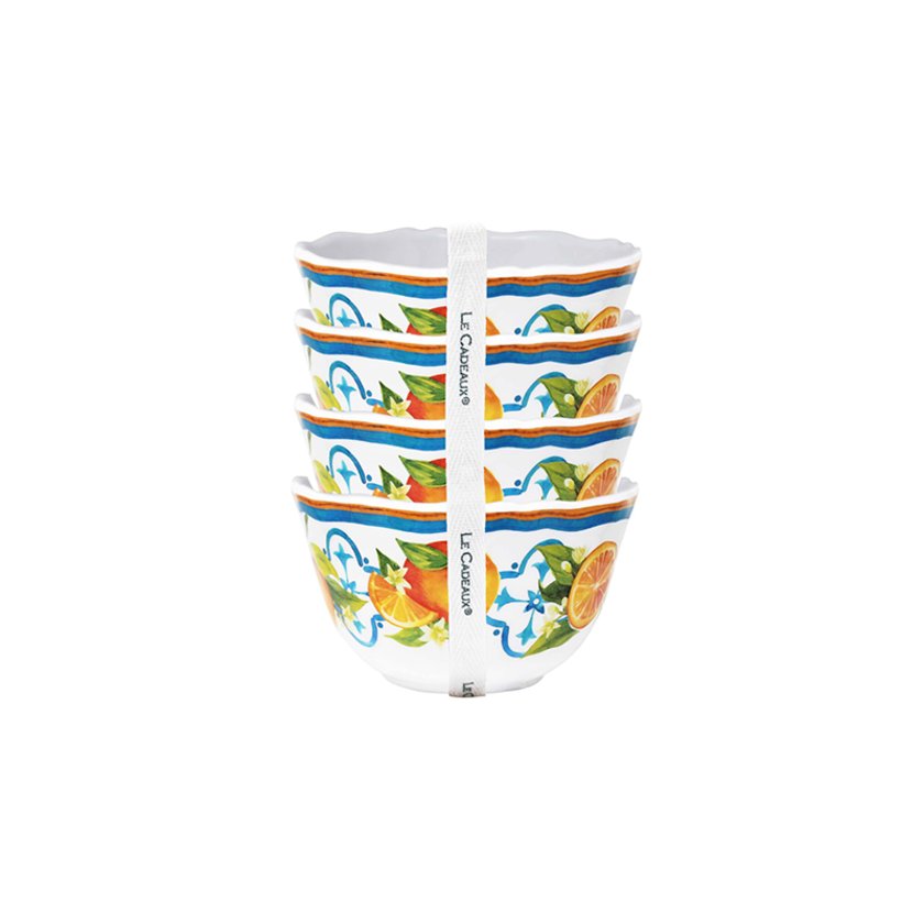 Citrus Melamine 4-Piece Dinnerware Sets