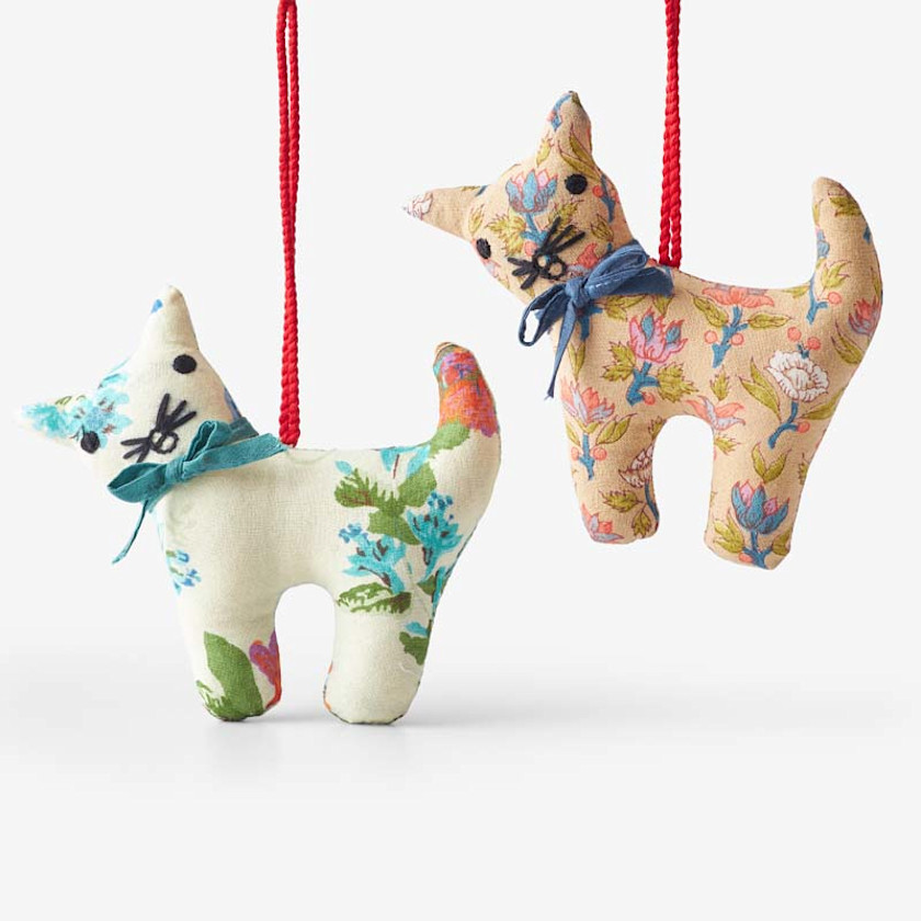 Quilted Ornaments, Set of 2