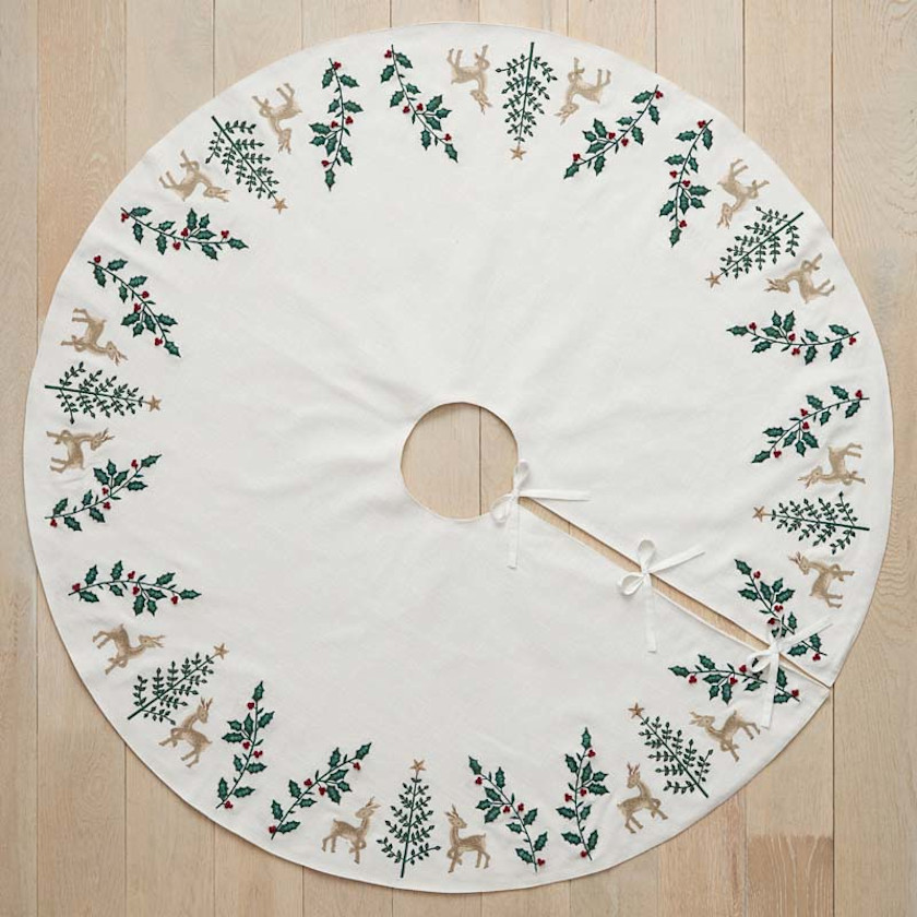 Holiday Tree Skirt - Reindeer,Reindeer