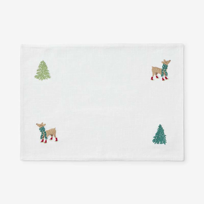 Embroidered Novelty Placemats, Set of 4