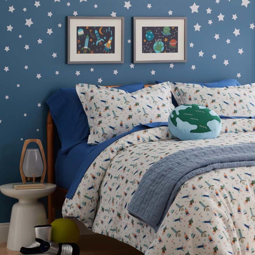 Company Kids™  Planets & Rockets Wall Art - Blue,Blue