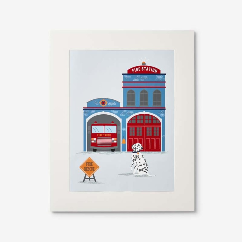 Company Kids™ Fire Station Wall Art