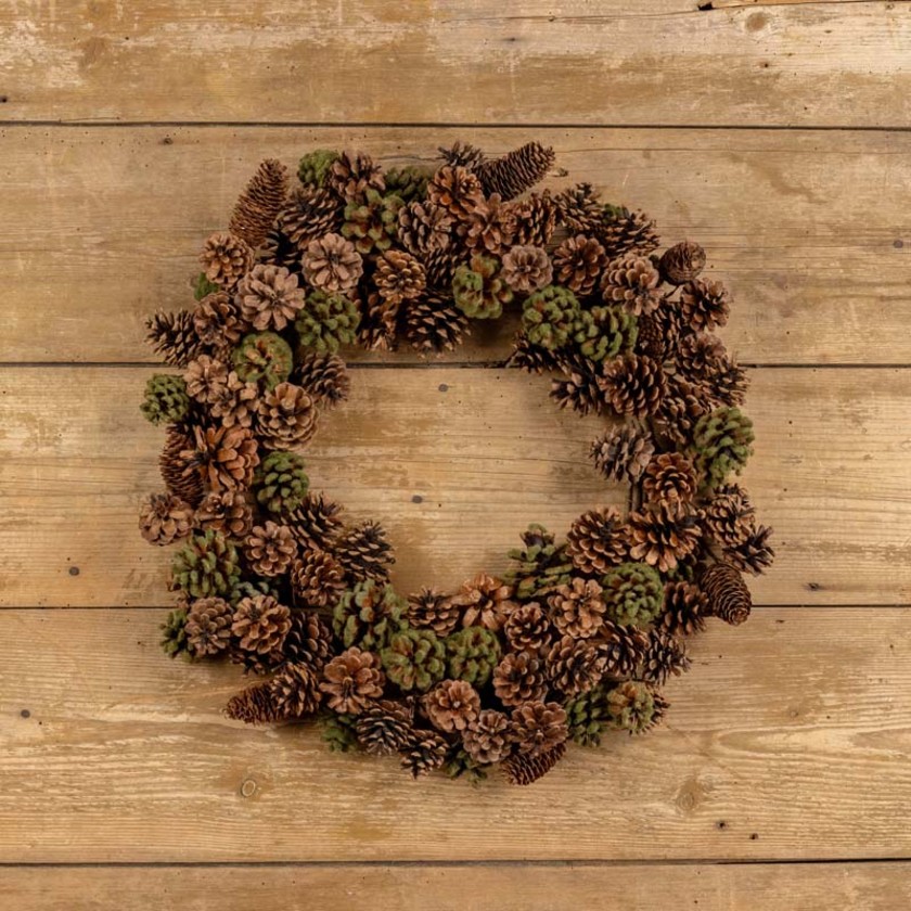 Pinecone & Moss Wreath
