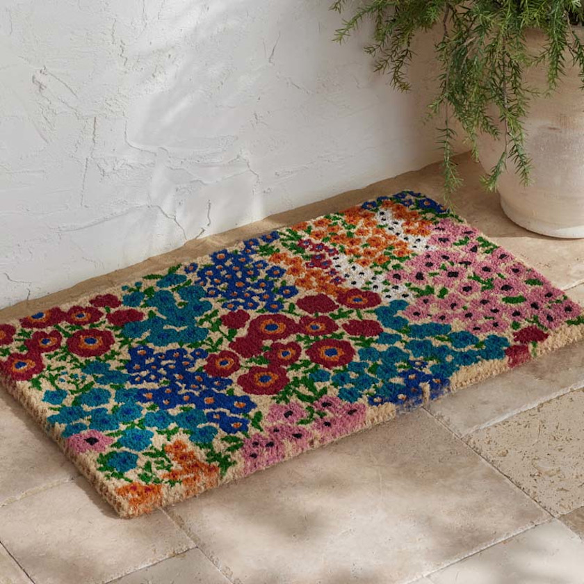 Summer Novelty Coir Doormat,Flower