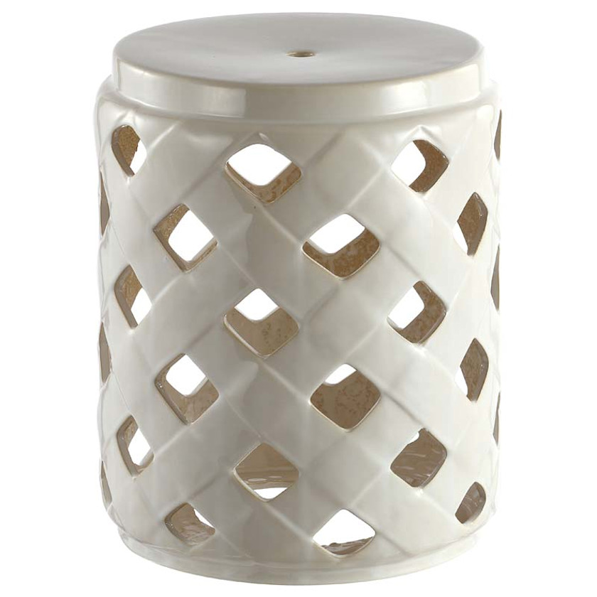 Ceramic Trellis Side Table