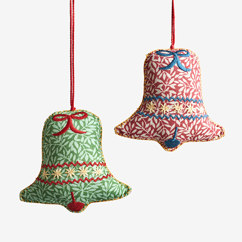 Holiday Chic Reversible Ornaments, Set of 2