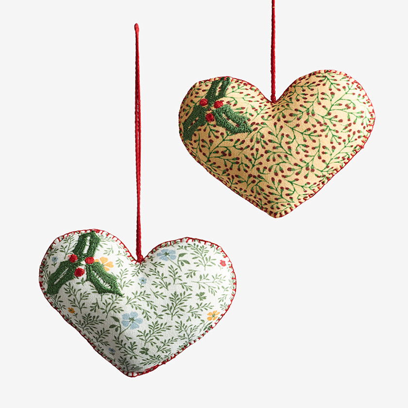 Holiday Chic Reversible Ornaments, Set of 2