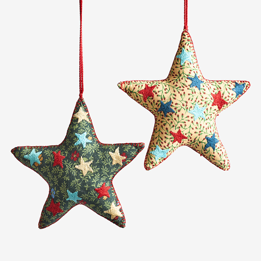 Holiday Chic Reversible Ornaments, Set of 2