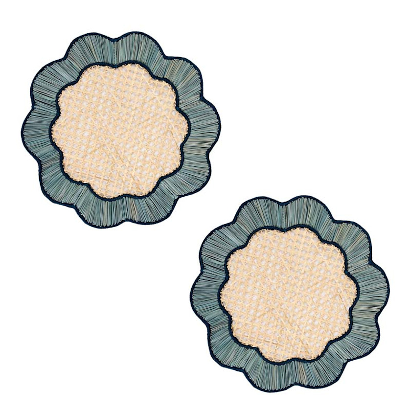 Handwoven Coro Cora Placemats, Set of 2