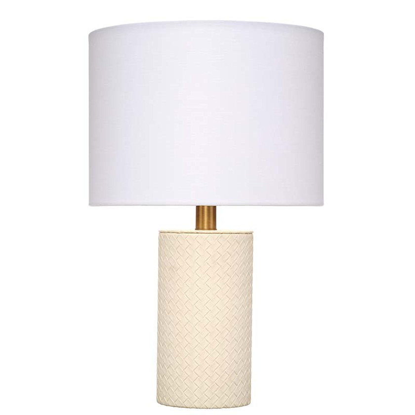 Woven Faux Leather Table Lamp