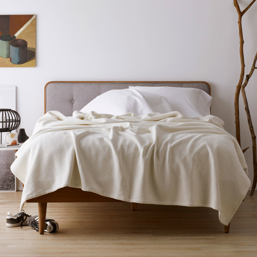 Organic Cotton Blanket - Natural, Twin,Natural
