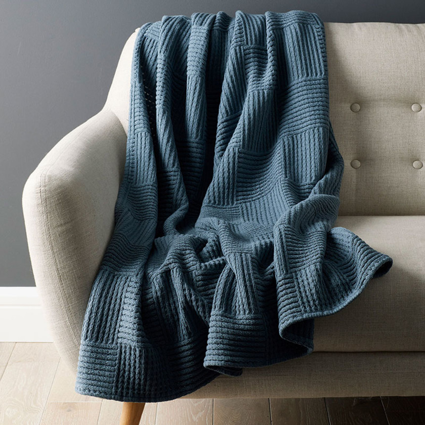 Large Basket Weave Throw Blanket The Company Store