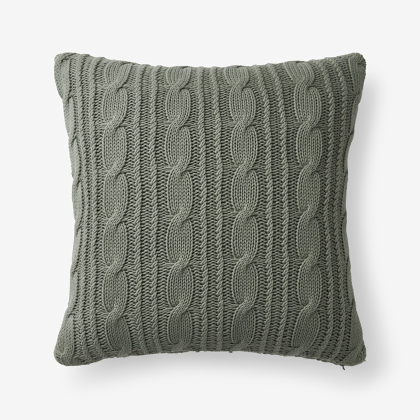 Chunky Cable Knit Decorative Pillow The Company Store