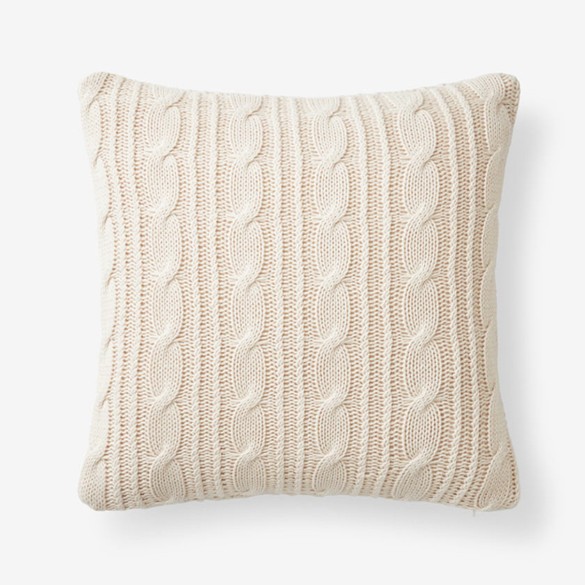 Oversized cable knit pillow deals