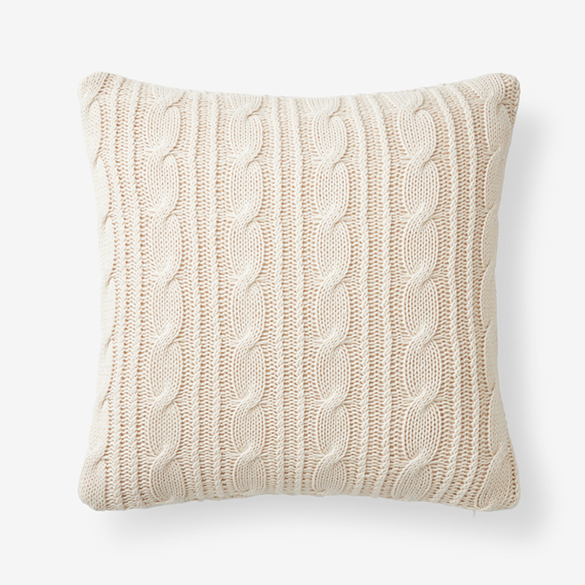 Chunky Cable Knit Decorative Pillow Cover