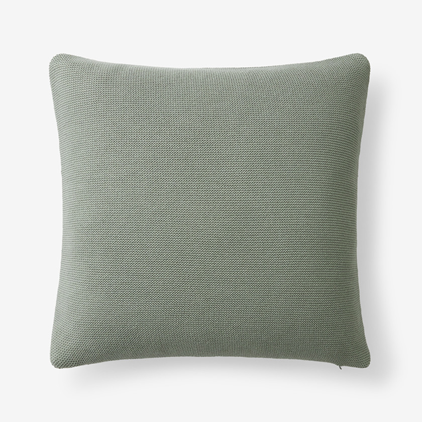 Classic All Season Breathable Cotton Knit Decorative Pillow Cover