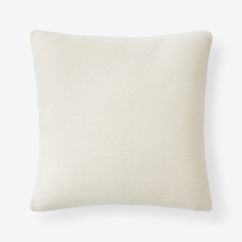 Classic All Season Breathable Cotton Knit Decorative Pillow Cover