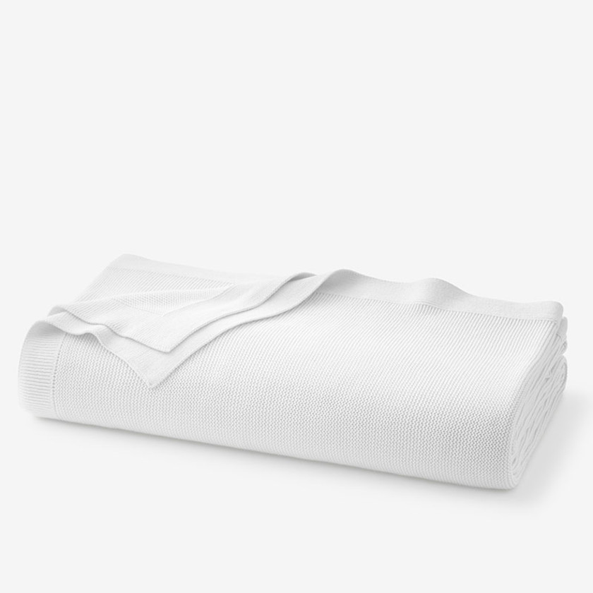 Classic All Season Breathable Cotton Knit Blanket