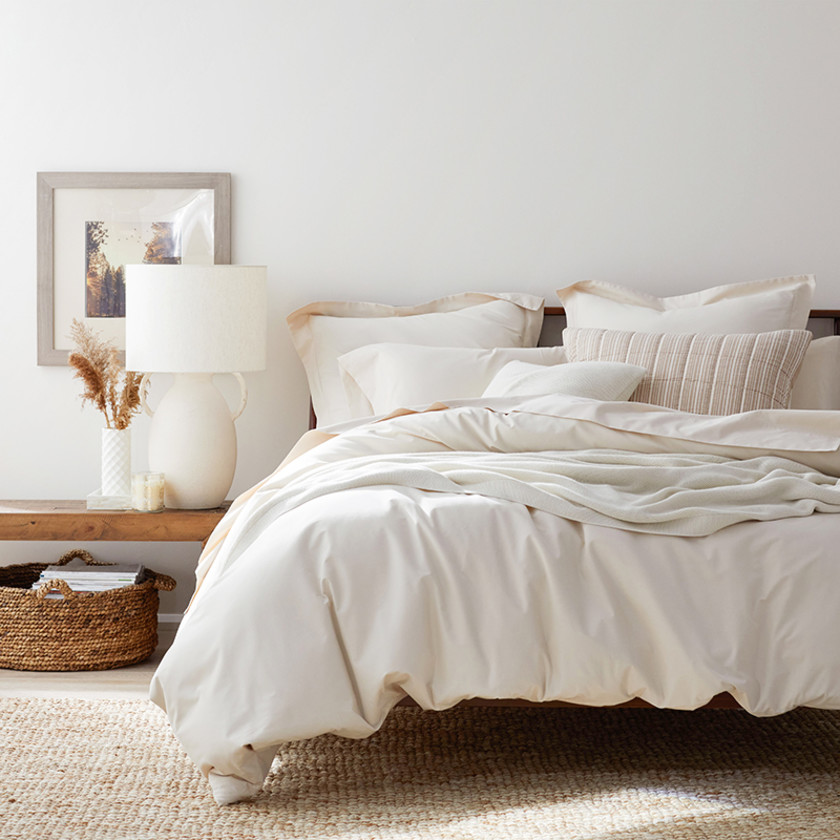 Classic All Season Breathable Cotton Knit Blanket - Ivory, Twin,Ivory