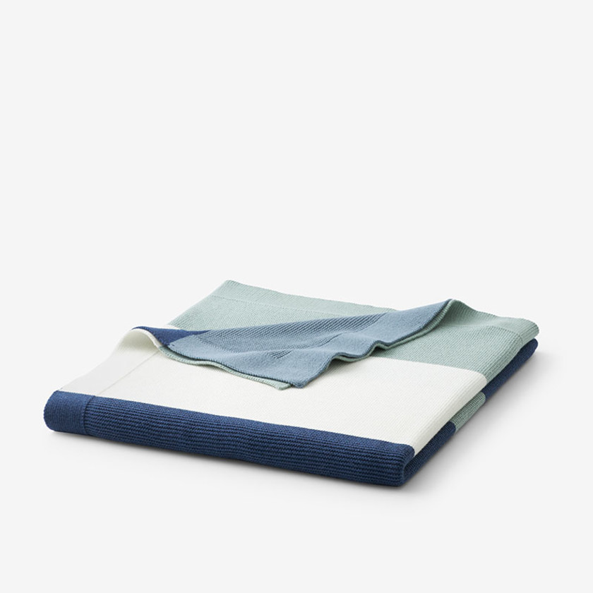 Classic All Season Breathable Cotton Knit Throw