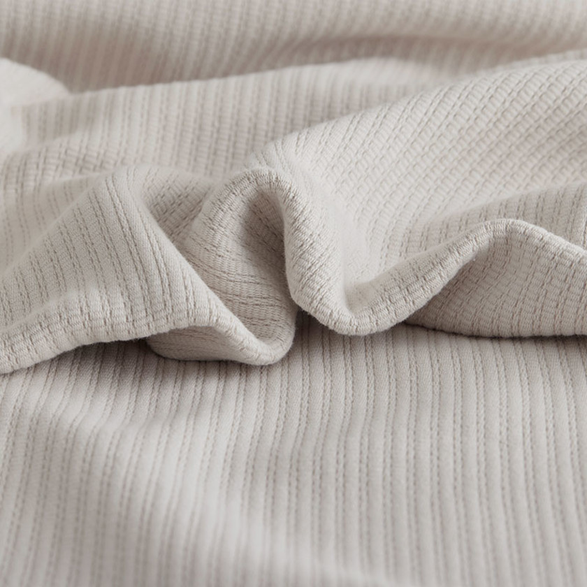 Brynn Jacquard Blanket - Beige, Full/Queen,Beige
