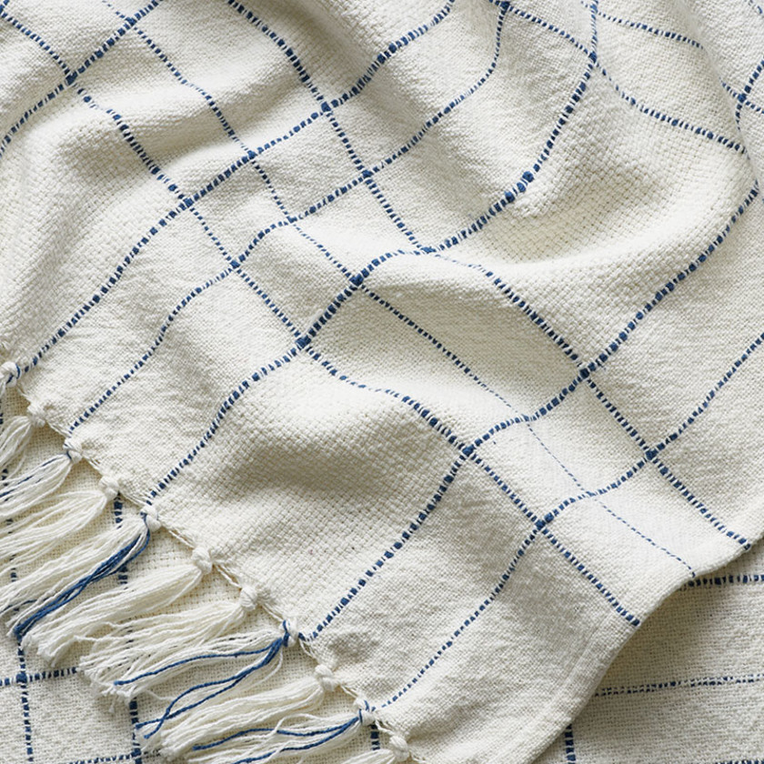 Textured Lightweight Throw - Windowpane,Windowpane