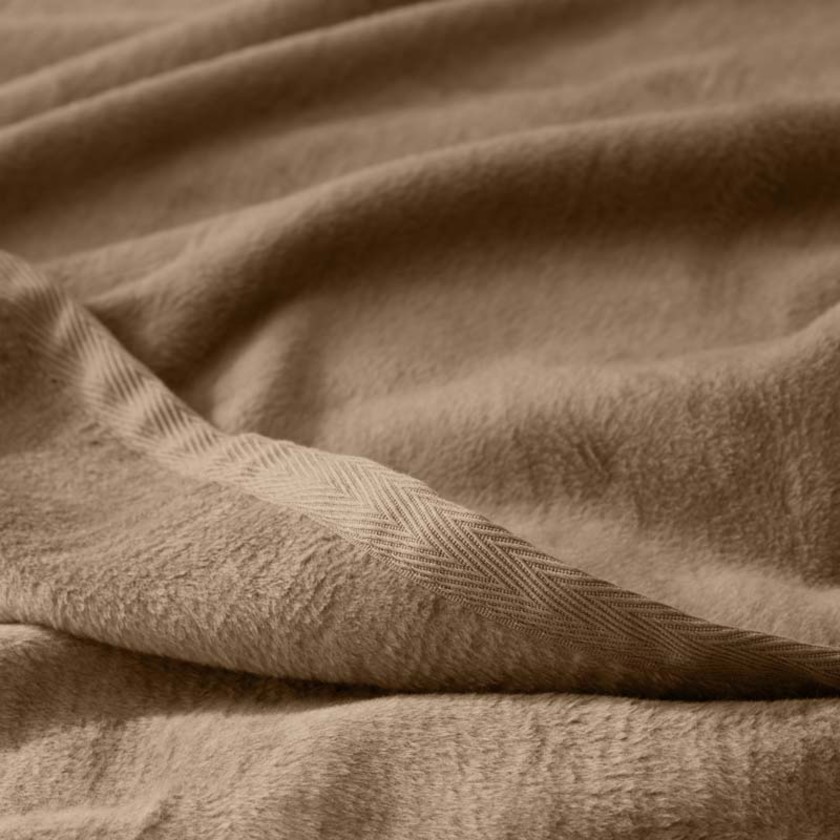 Acrylic Fleece Blanket - Gold, Twin/Twin XL,Gold