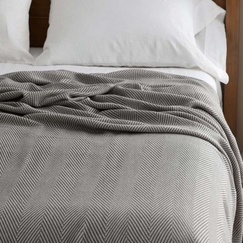 Elowen Blanket - Gray, Twin/Twin XL,Gray
