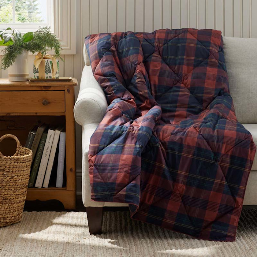LoftAIRE™ Down Alternative Holiday Throw,Holiday Plaid