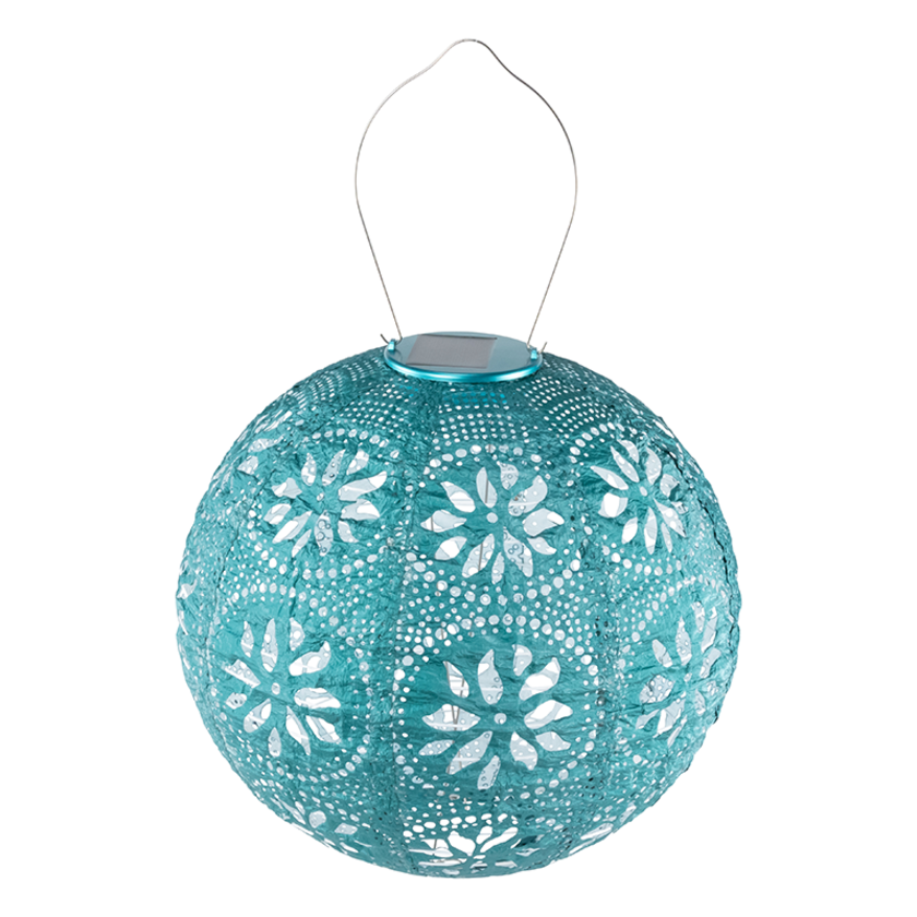 Soji™ Stella Boho Solar Outdoor Lantern - Mineral Green,Mineral Green Boho