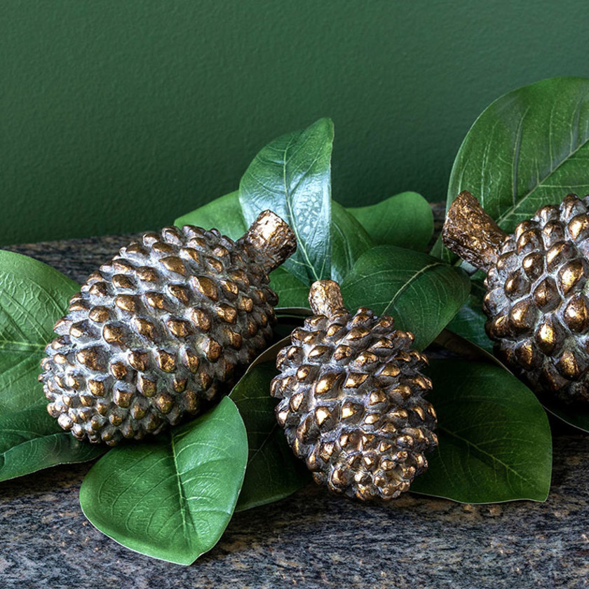 Bronze Pinecone Figurine - Bronze, Small,Bronze