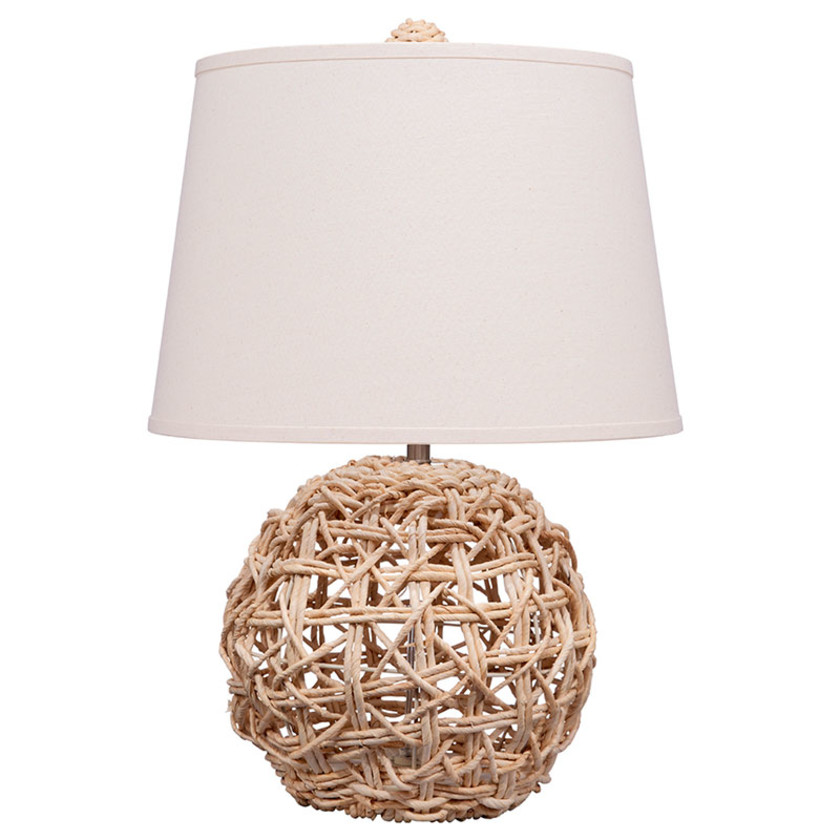 Crisscross Corn Rope Table Lamp