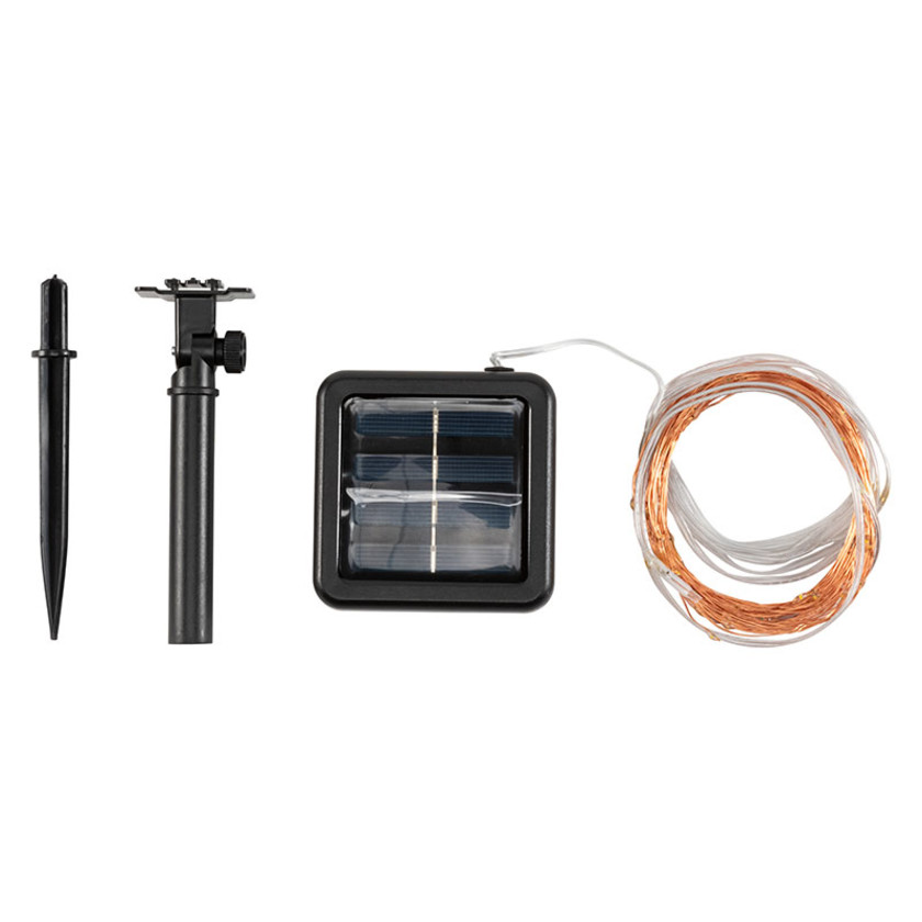 Solar LED String Lights - Clear, 33',Clear
