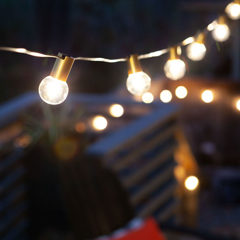 Bistro LED String Lights - Gold, 25',Gold