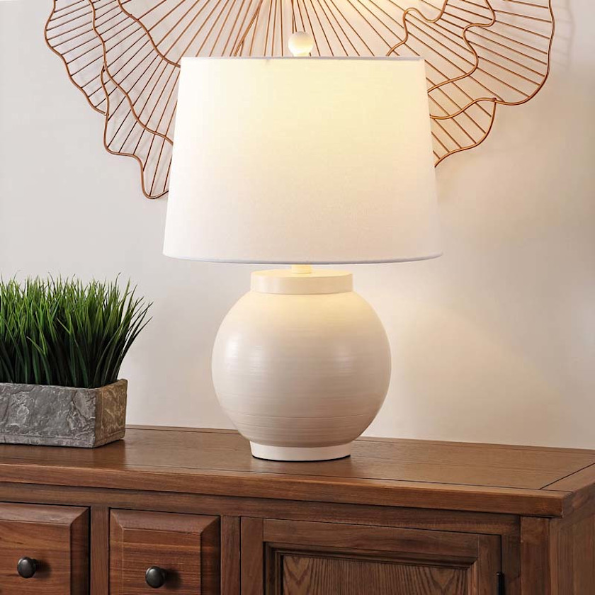 Sphere Table Lamp,Cream