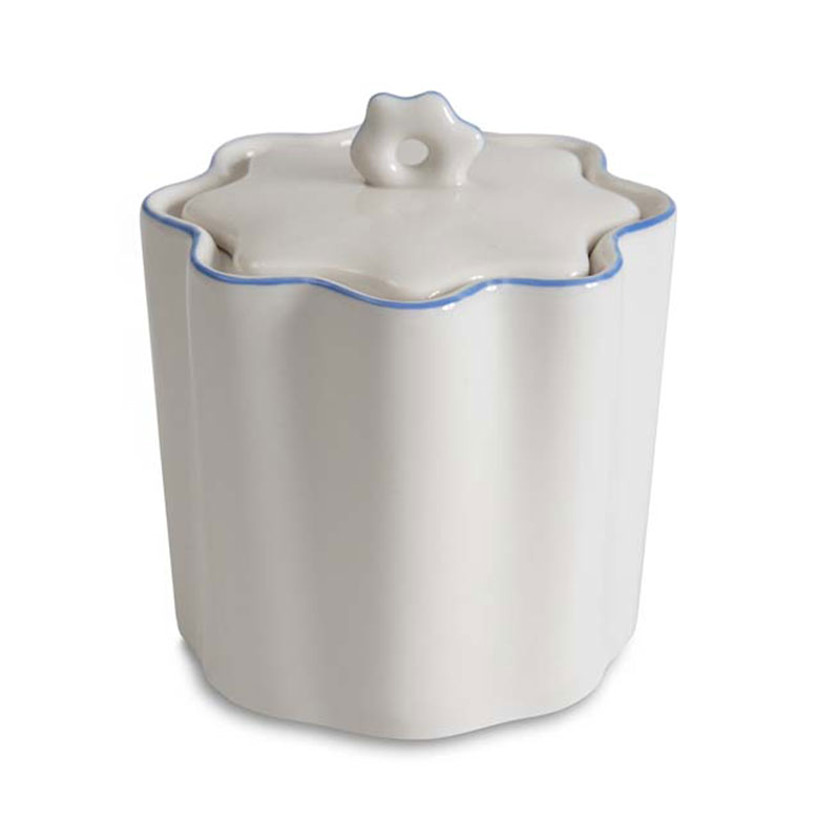 Scallop Cotton Jar