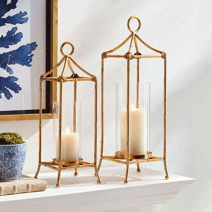 Faux Bamboo Lantern