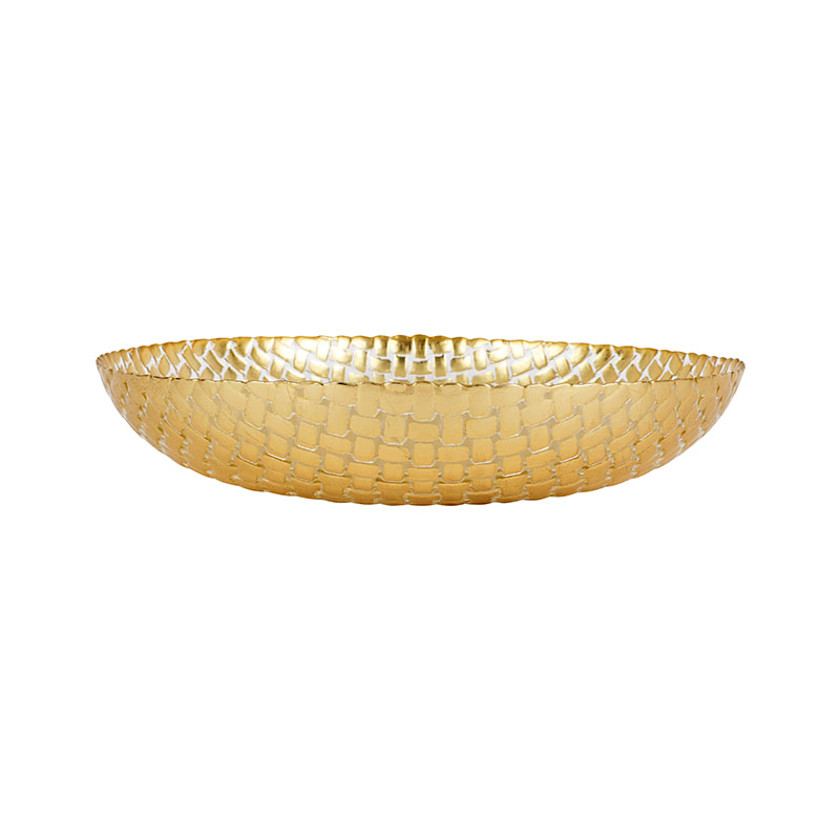Rufolo Glass Basketweave Serving Bowl