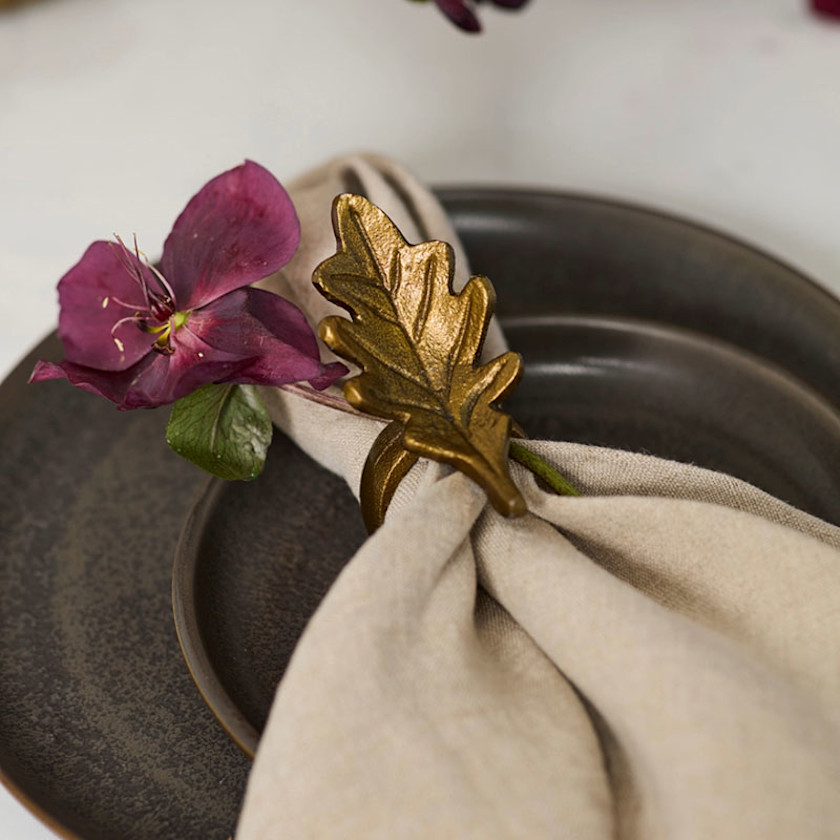 Woodland Napkin Ring,Leaf