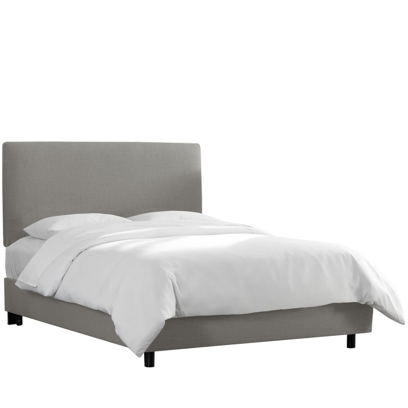 Tribeca Linen Bed - Black, Queen