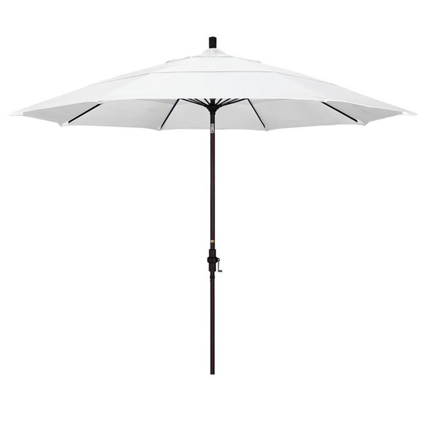 Market Umbrella with Crank Lift - Black or Bronze Finish