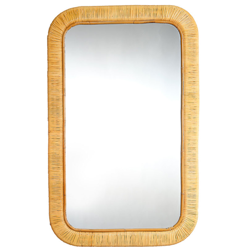 Rattan Rectangle Mirror