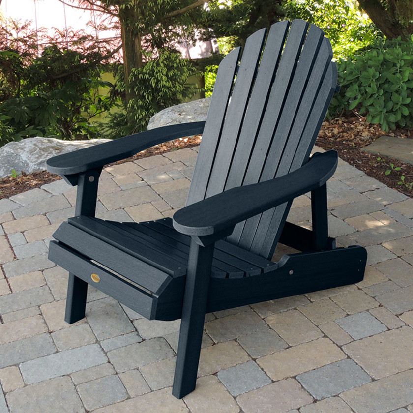 Folding and Reclining Adirondack Chair -  Navy,Navy