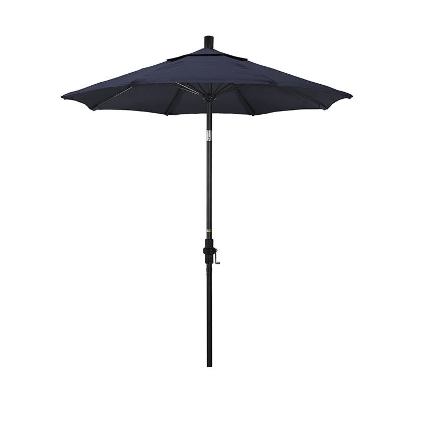 Round Outdoor Patio Umbrella, Fiberglass with Twist Tilt