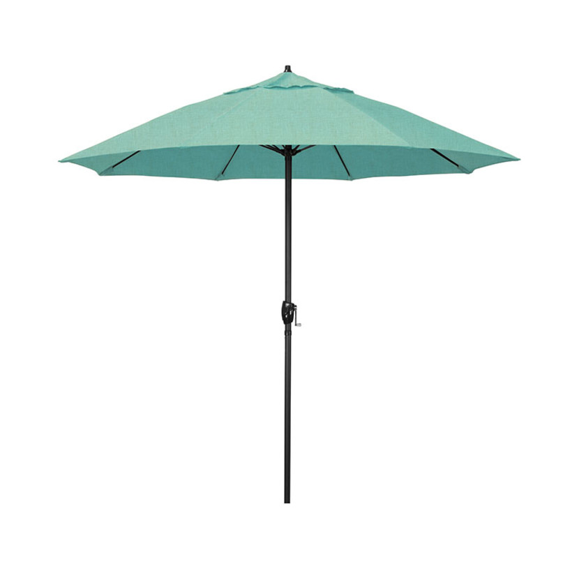 crank patio table umbrella Sonkuki 7.5 ft. Solar Lighted LED Patio Market Crank and Tilt Umbrellas, Table Umbrellas,UV-Resistant Canopy in Orange