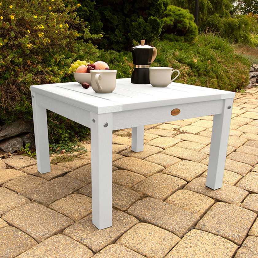 Adirondack Side Table -  White,White