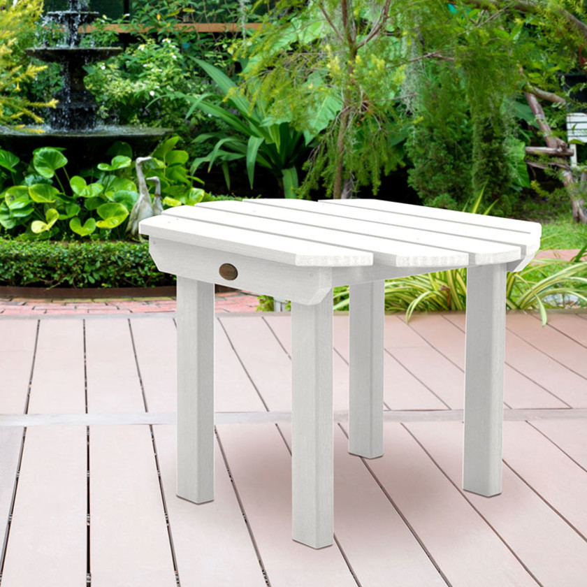 Garden Side Table -  White,White